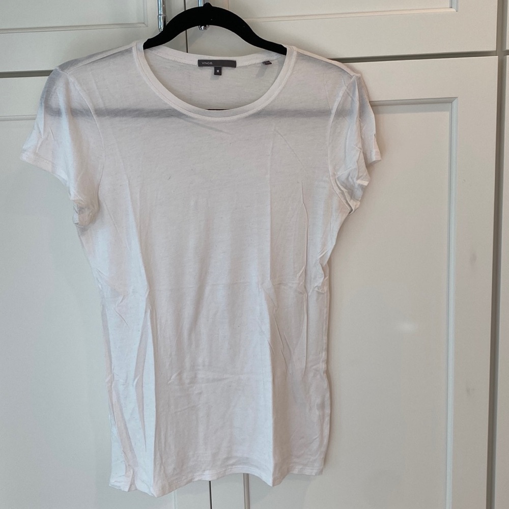 Vince t shirt, white, crew neck, very good condition